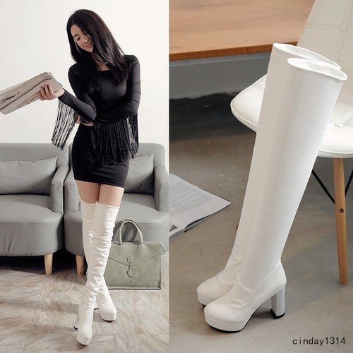 skinny thigh high boots